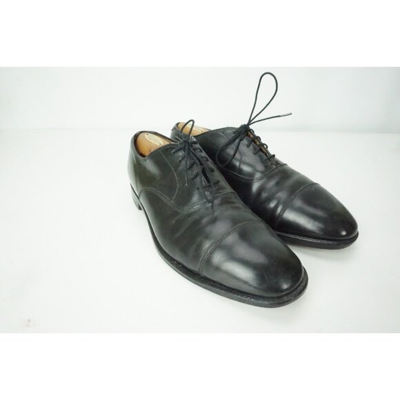 ALDEN BLACK SHELL CORDOVAN CAP TOE OXFORD BALMORAL 8.5B
